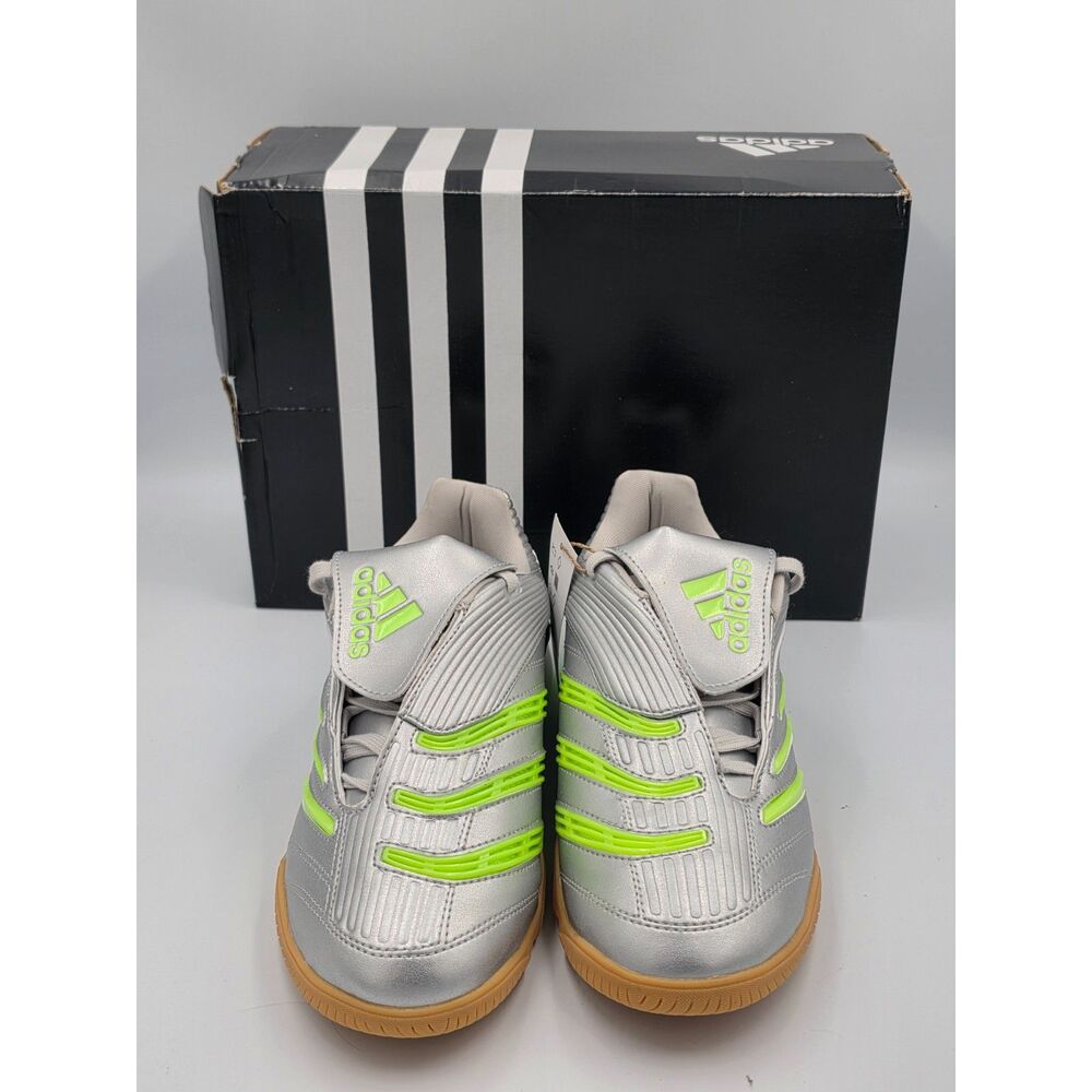 adidas Predator Sala W Women's 8 Silver Green Indoor Soccer Shoes JR1636 NIB